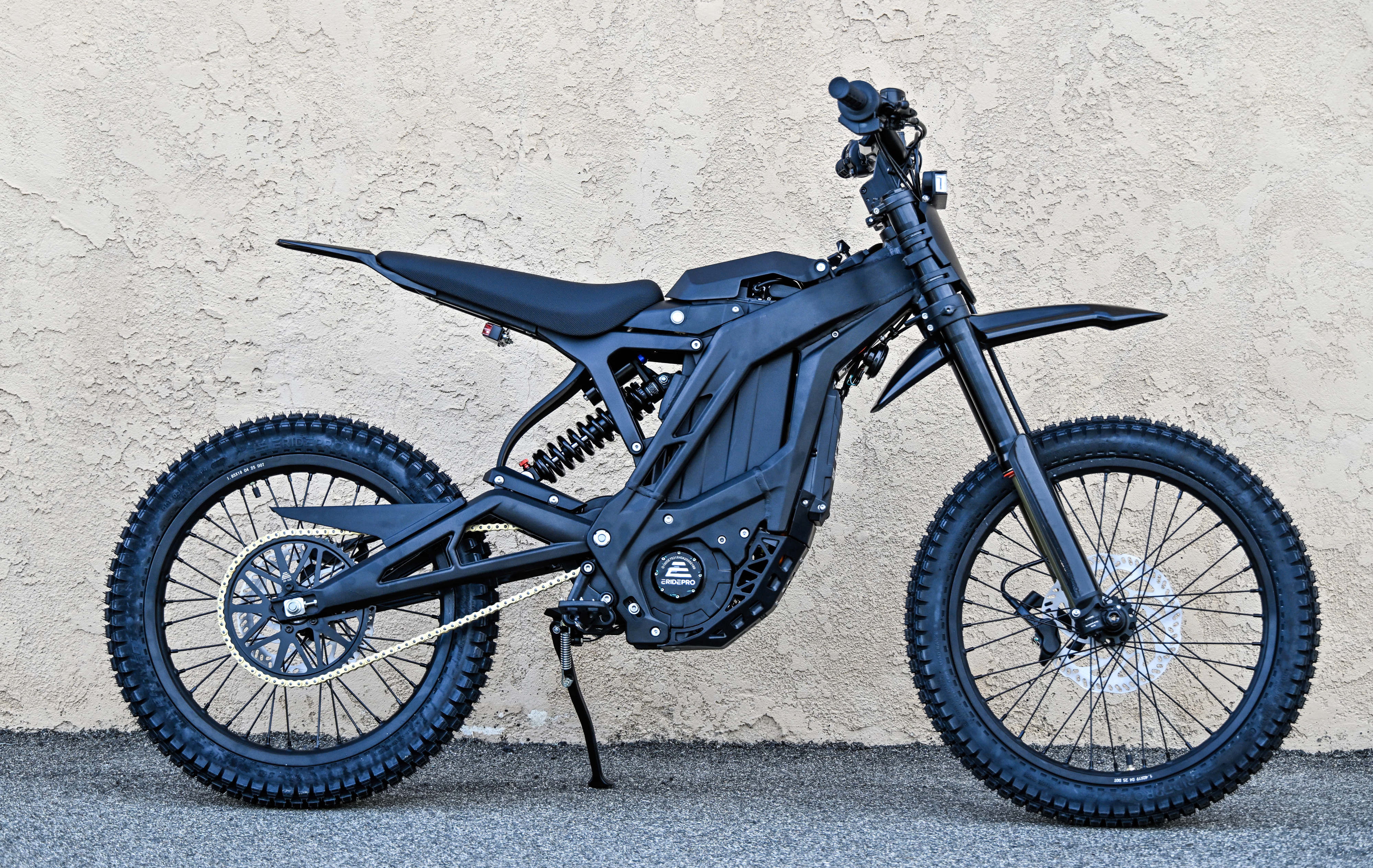 An E-Ride Pro SS 3.0 E-moto electric bike is seen...