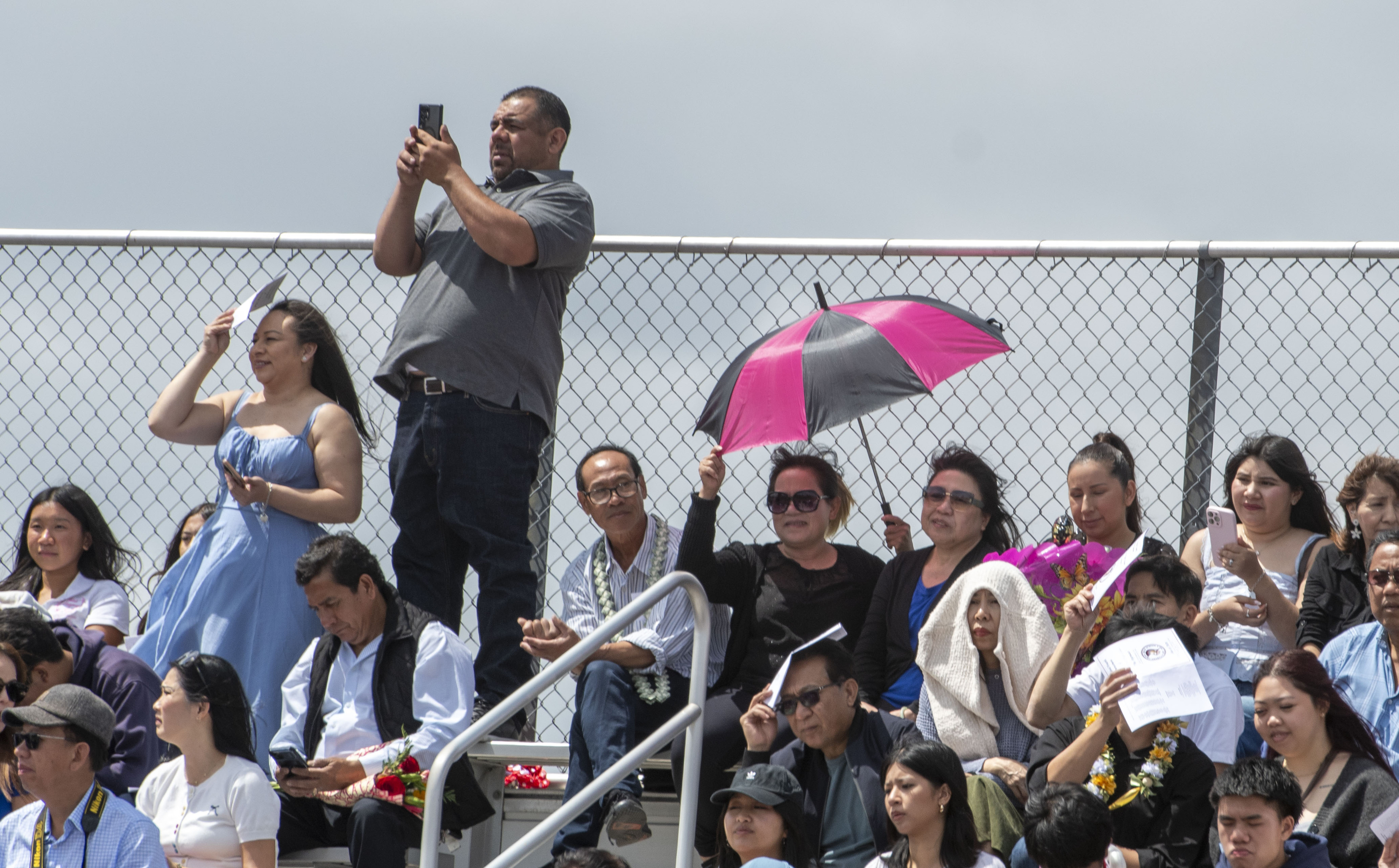 Family and friends fill the stadium during the Garden Grove...