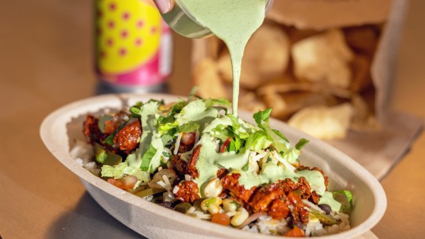 Cilantro Lime Sauce is new at Chipotle Mexican Grill. (Photo courtesy of Chipotle Mexican Grill)
