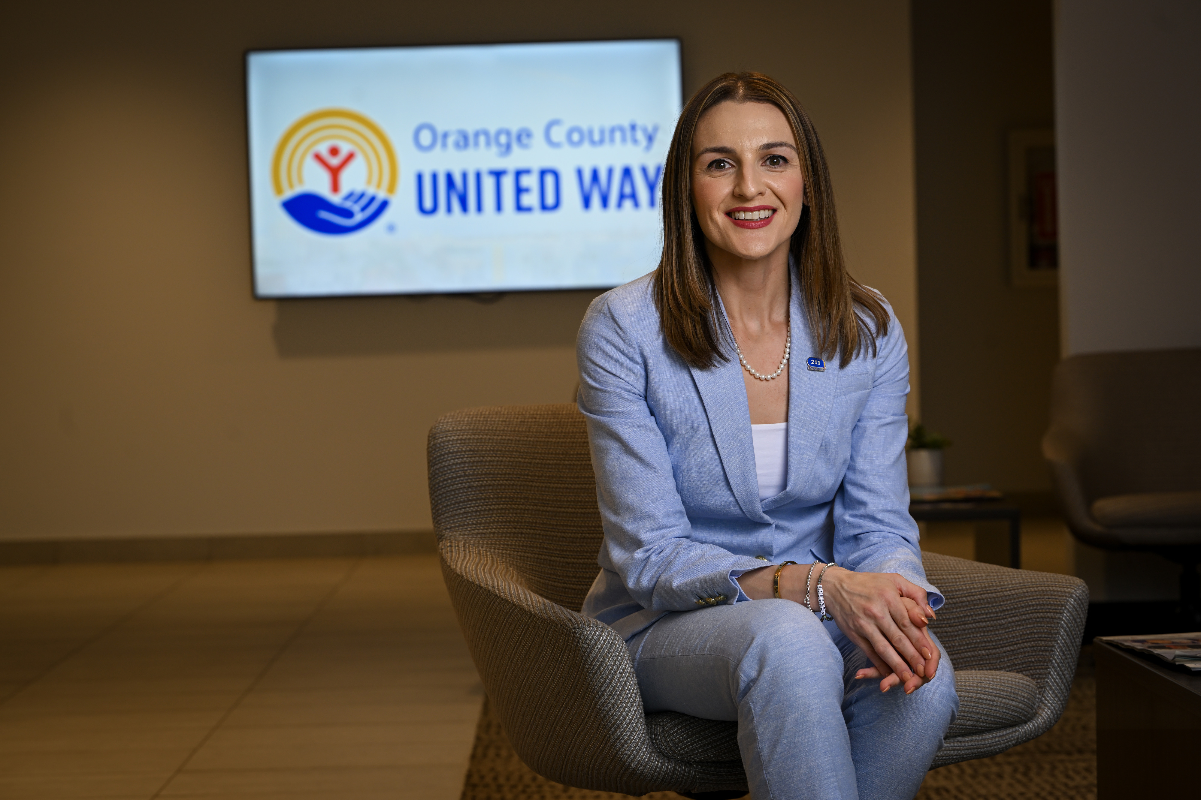 Elizabeth Andrade, executive director of 2-1-1 OC, at Orange County...
