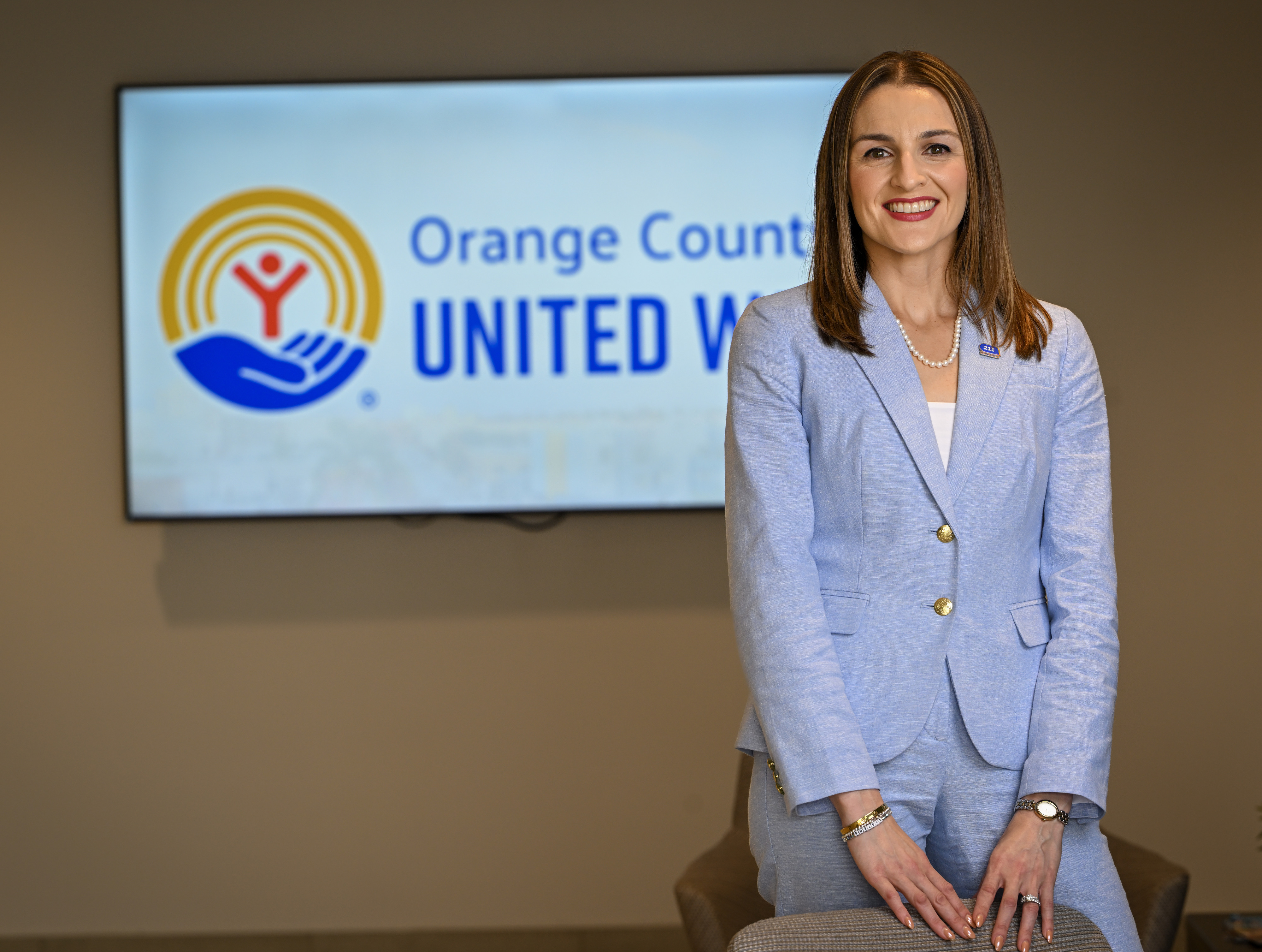 Elizabeth Andrade, executive director of 2-1-1 OC, at Orange County...