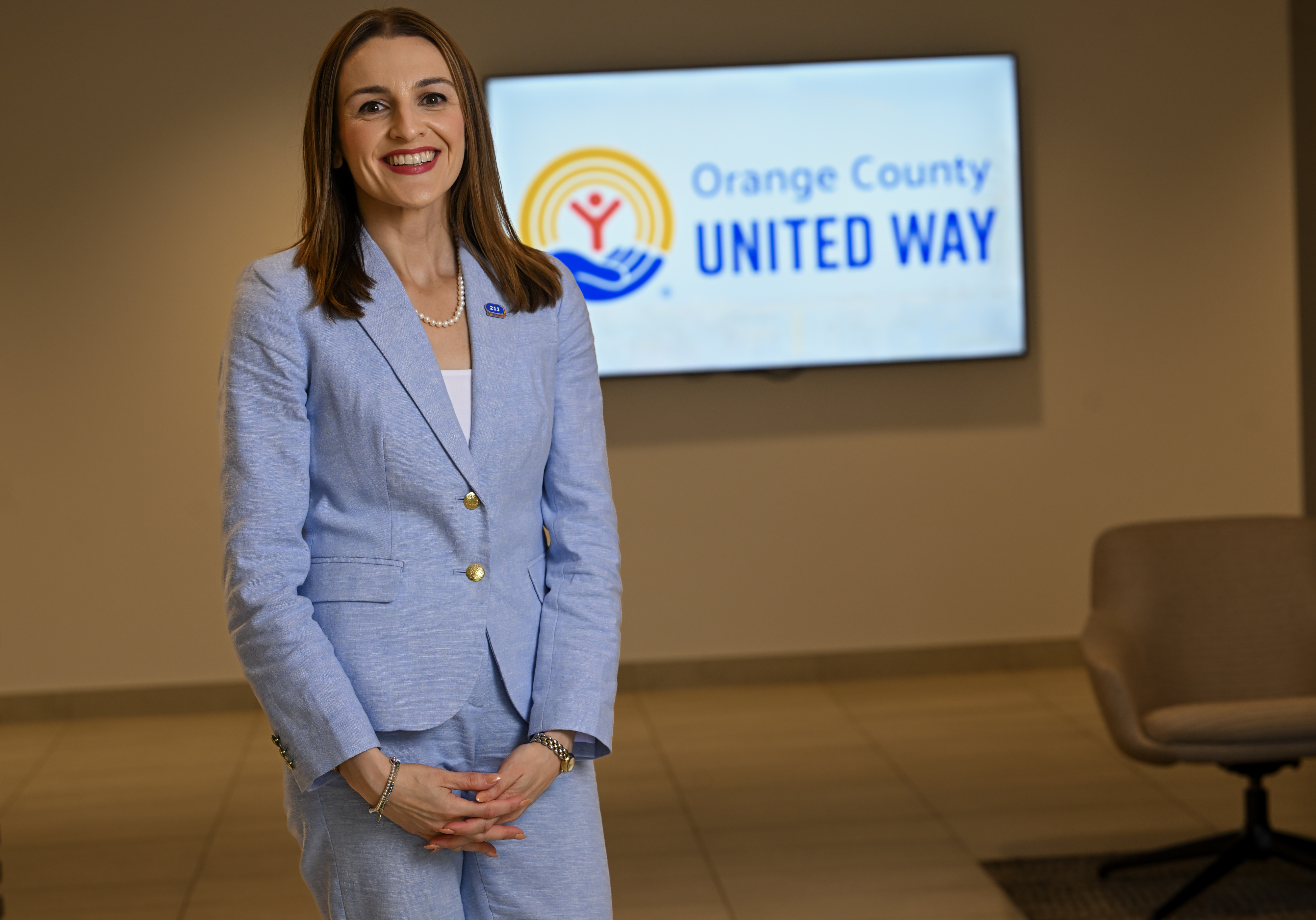 Elizabeth Andrade, executive director of 2-1-1 OC, at Orange County...