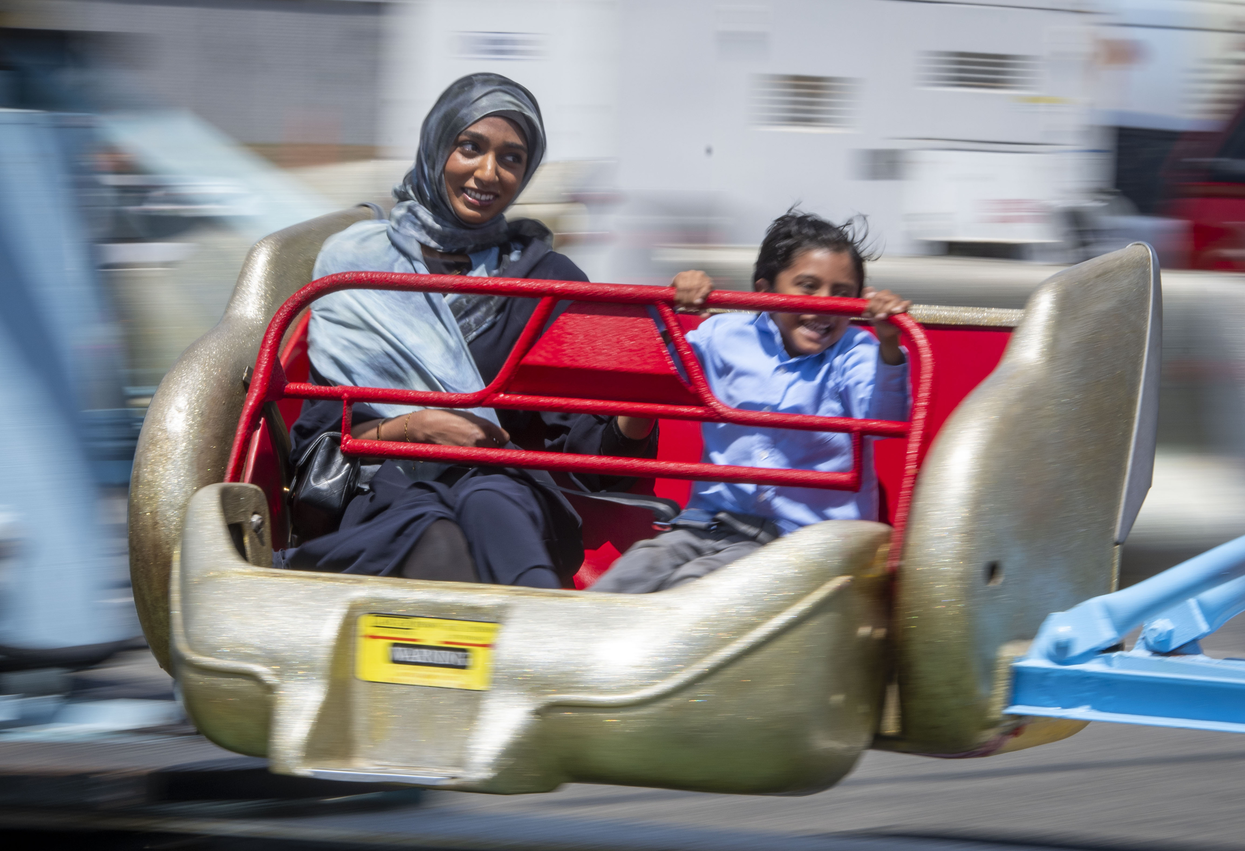 Riders on one of the rides have mixed reactions to...