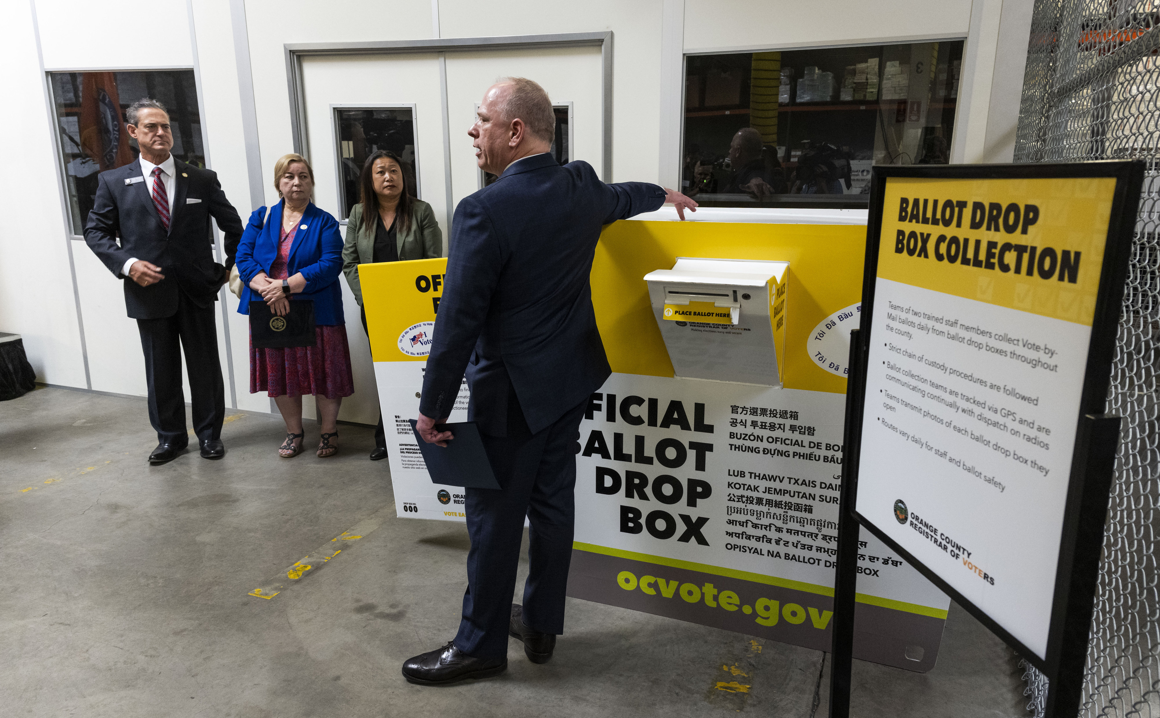 Orange County Registrar of Voters Bob Page talks about ballot...