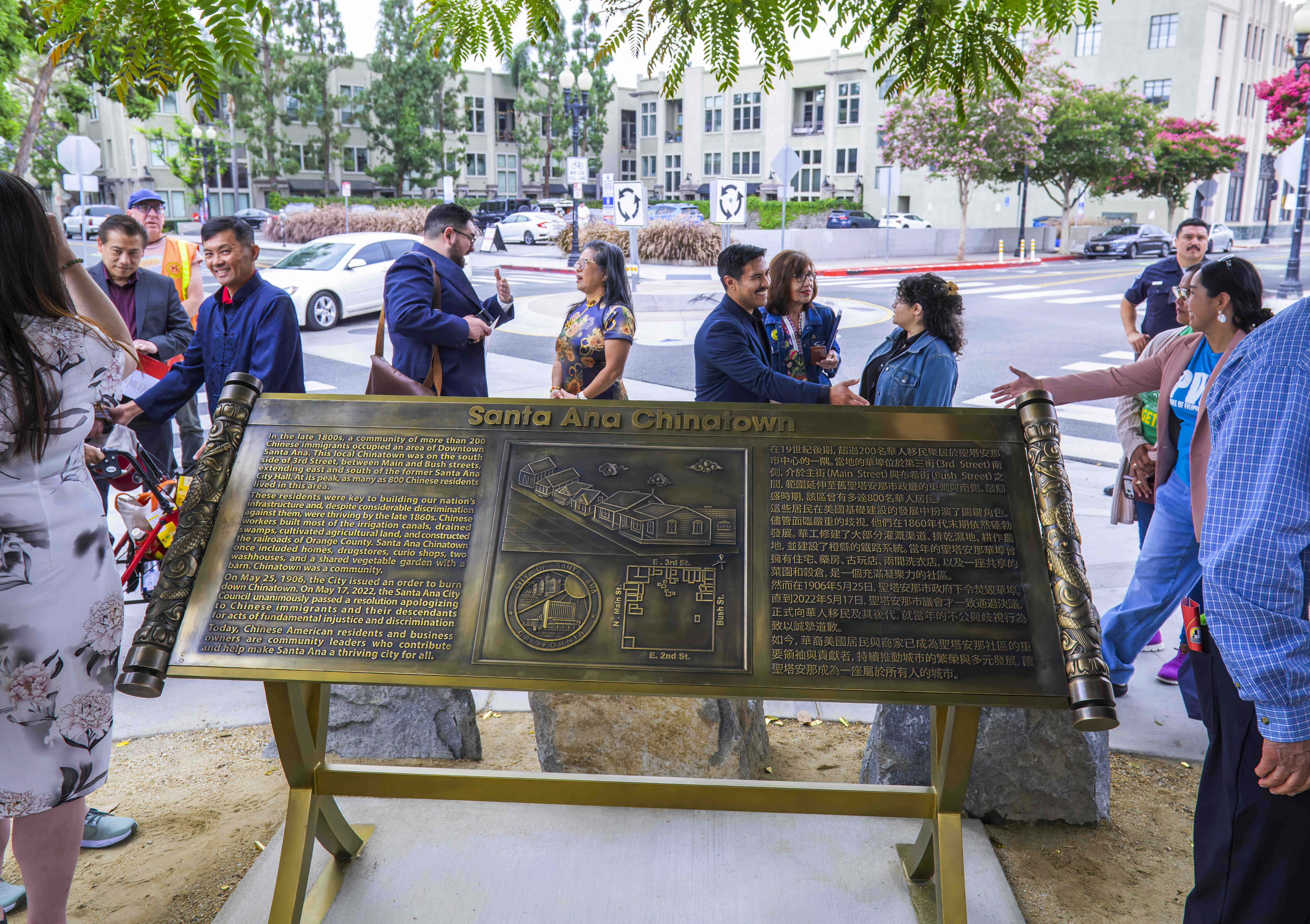 The Chinatown Memorial commemorates the history of Santa Anaâs Chinatown...
