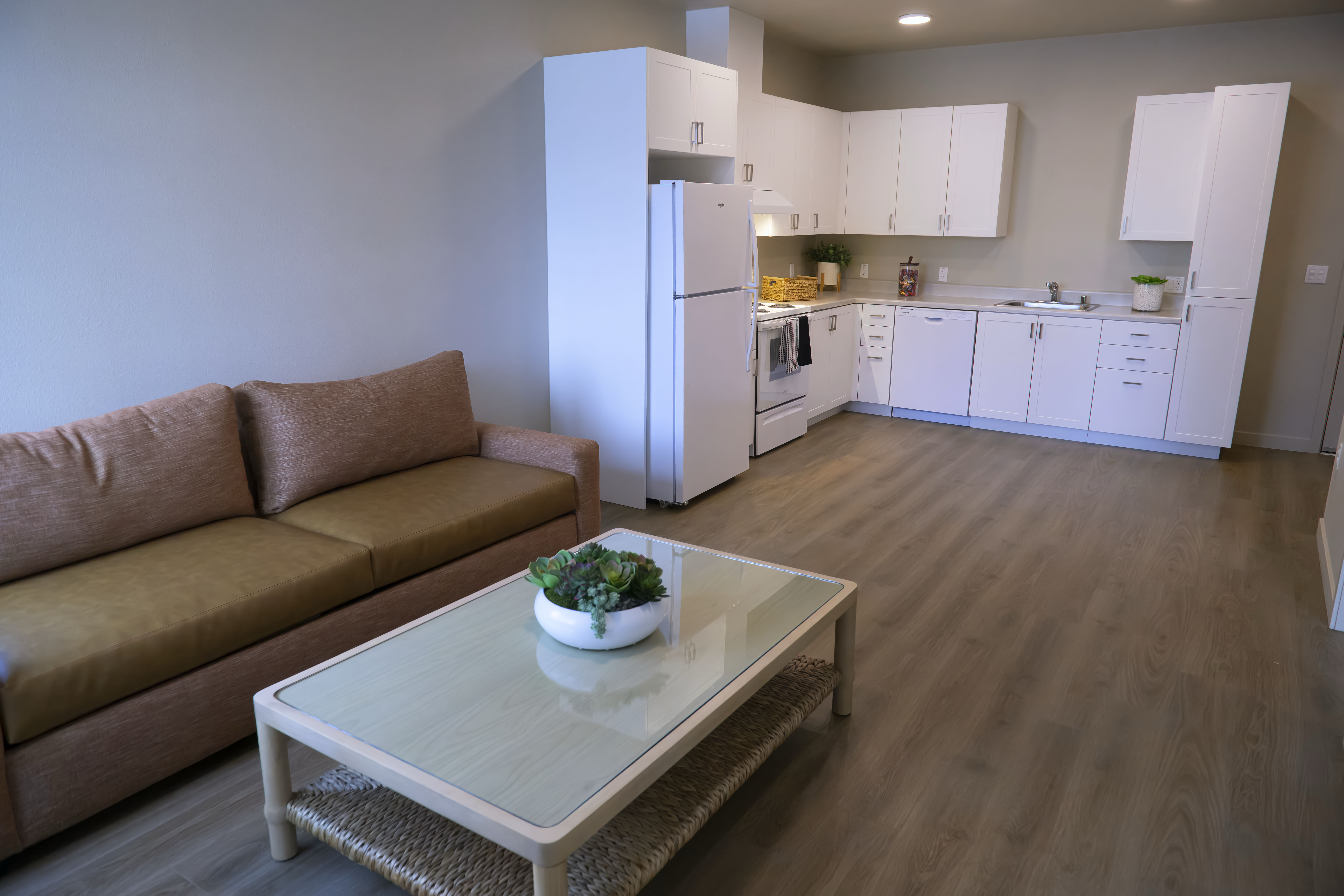 View of one of the one-bedroom apartments at The Orion...