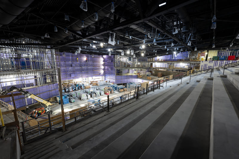OCVIBE concert hall construction progress