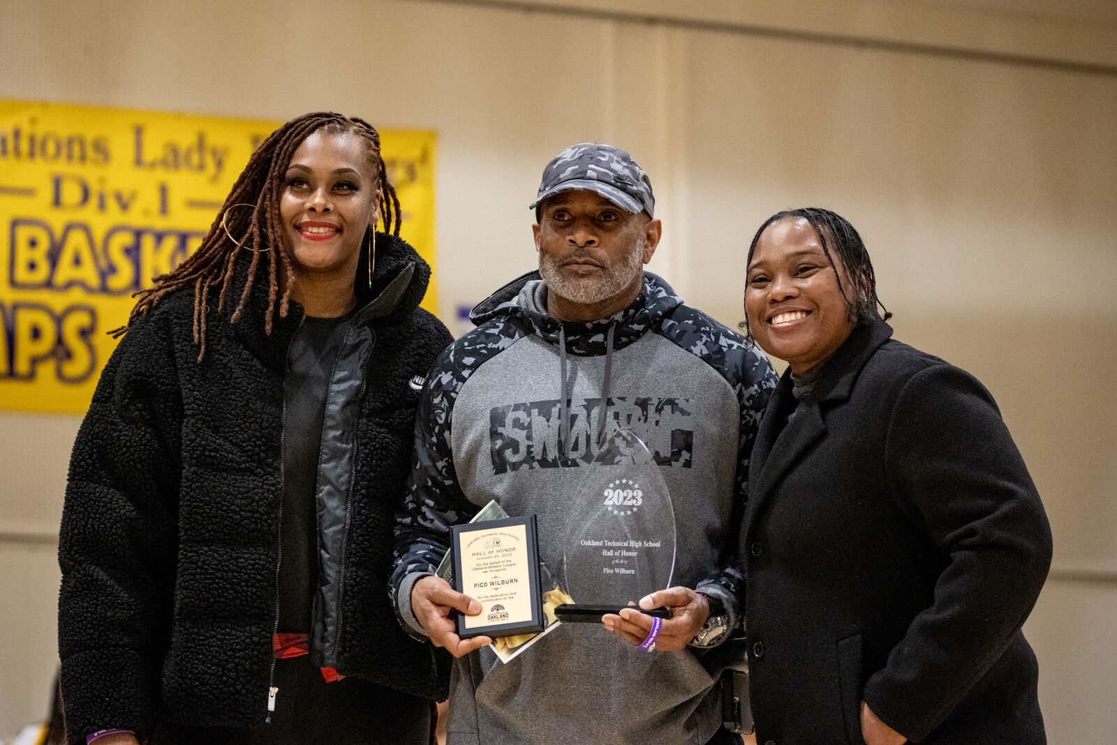 Oakland Tech vs Oakland High Basketball - Hall of Fame Ceremony 13