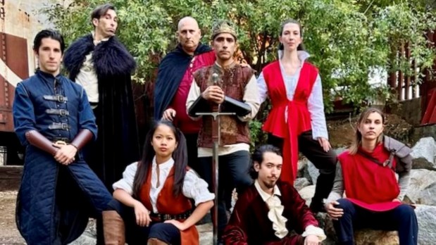 The cast of the "Henry V" scene that will be in "Bards with Blades." (Jacquelyn Ritz)