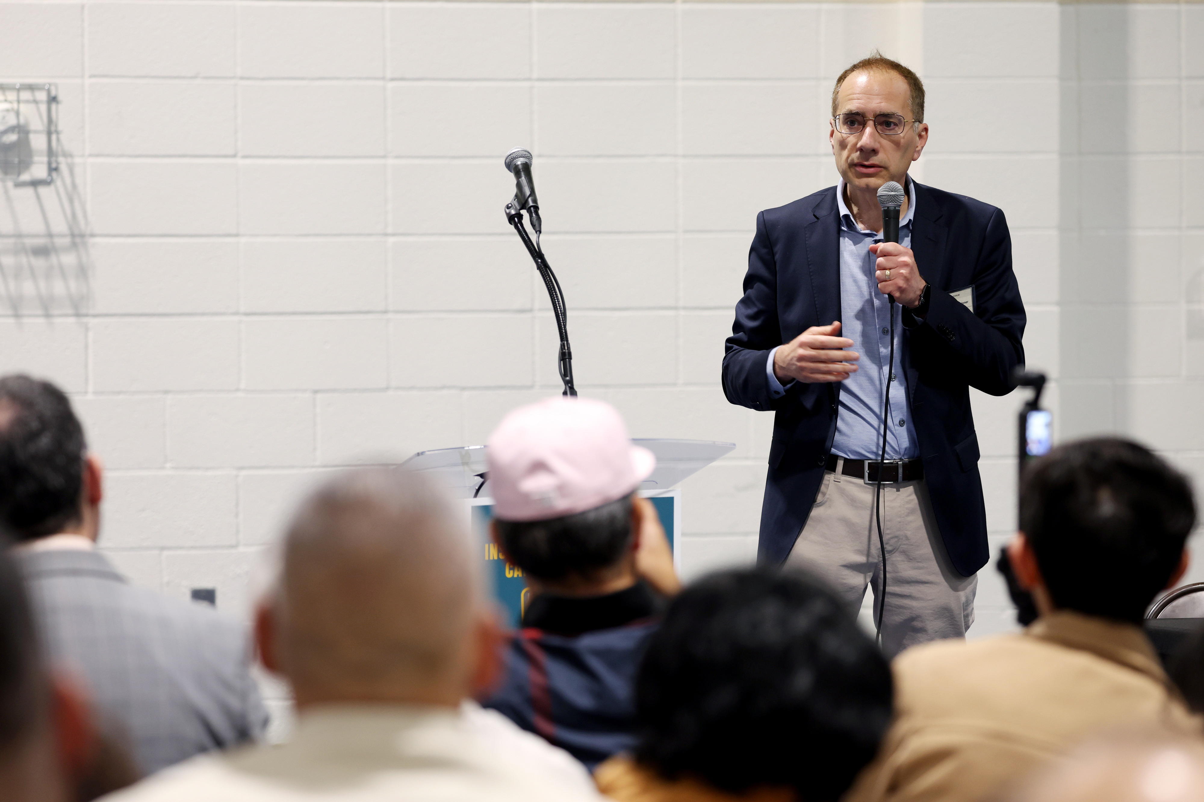 California Insurance Commissioner candidate Patrick Wolff speaks during a forum...