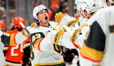 Marner, Dorofeyev propel Golden Knights past Ducks 5-1 in Game 6 clincher, into conference finals