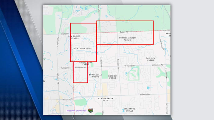 Boil Water Advisory issued for parts of Rochester Hills, Oakland Township