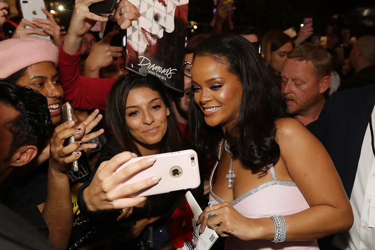 Rihanna attends the Fenty Beauty by Rihanna Anniversary Event at...