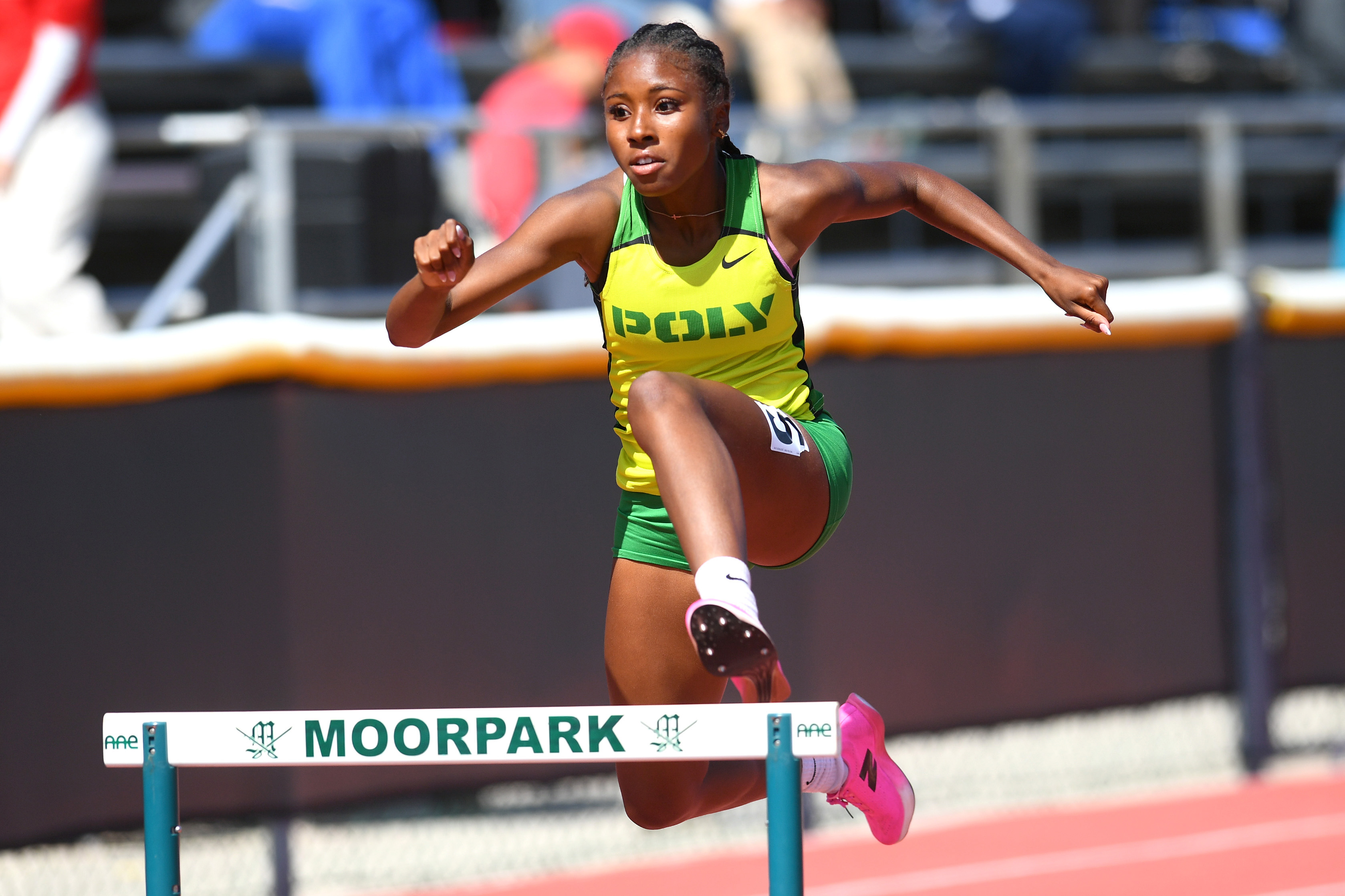 Long Beach Polyâs Kadence Bain competes in the girls 300-meter...