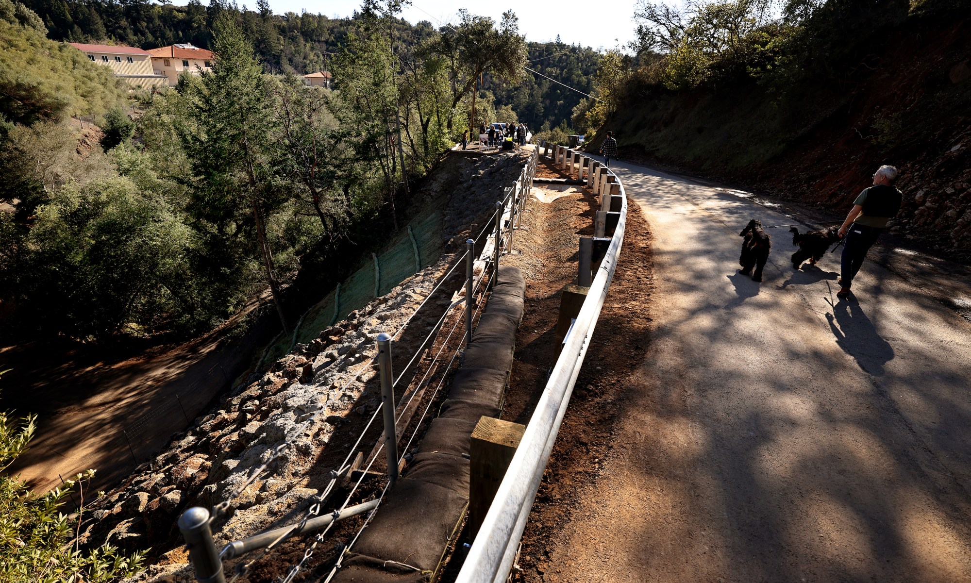 The southern edge of Cavedale Road above Sonoma Valley is...