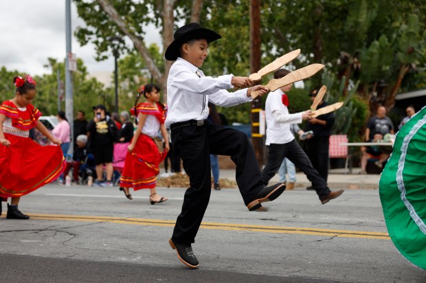 Dancers with California Distinguished School dance during the 3rd Annual San Jose Cinco de Mayo Cultural Parade & Festival in San Jose, Calif., on Sunday, May 3, 2026. (Nhat V. Meyer/Bay Area News Group)
