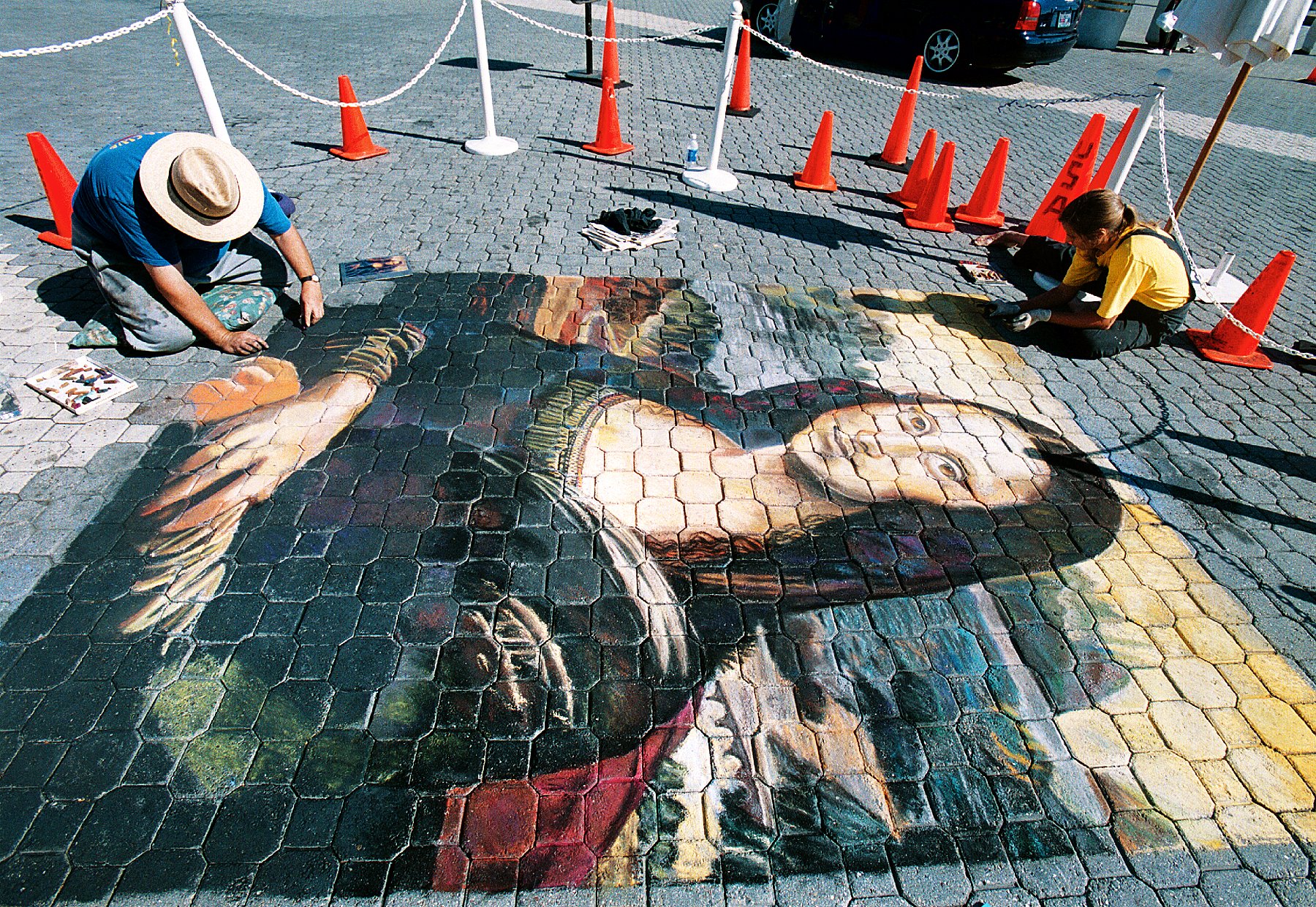 Local artists Dan Fontes and Ingrid Good create a replica...