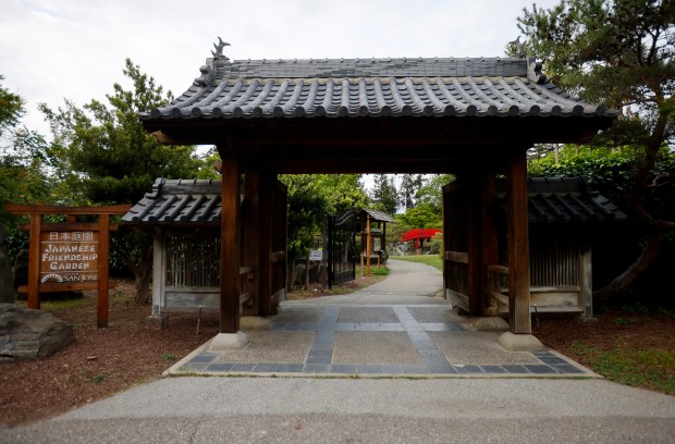 An entrance to the Japanese Friendship Garden in Kelley Park in San Jose, Calif., on Monday, May 4, 2026. (Nhat V. Meyer/Bay Area News Group)