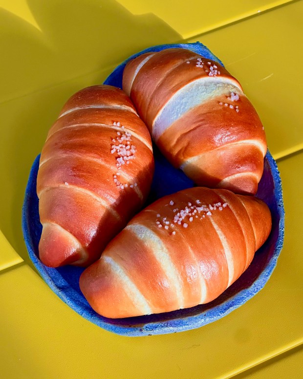 One hundred restaurants will participate in the 2026 Outside Lands music festival, running August 7-9 in Golden Gate Park in San Francisco. Pictured: classic salt bread from Tano. (Courtesy of Tano)