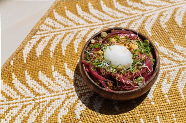 One hundred restaurants will participate in the 2026 Outside Lands music festival, running August 7-9 in Golden Gate Park in San Francisco. Those include Abaca, offering dishes like sisig fried rice. (Photo courtesy of Dian Ang/Abaca)