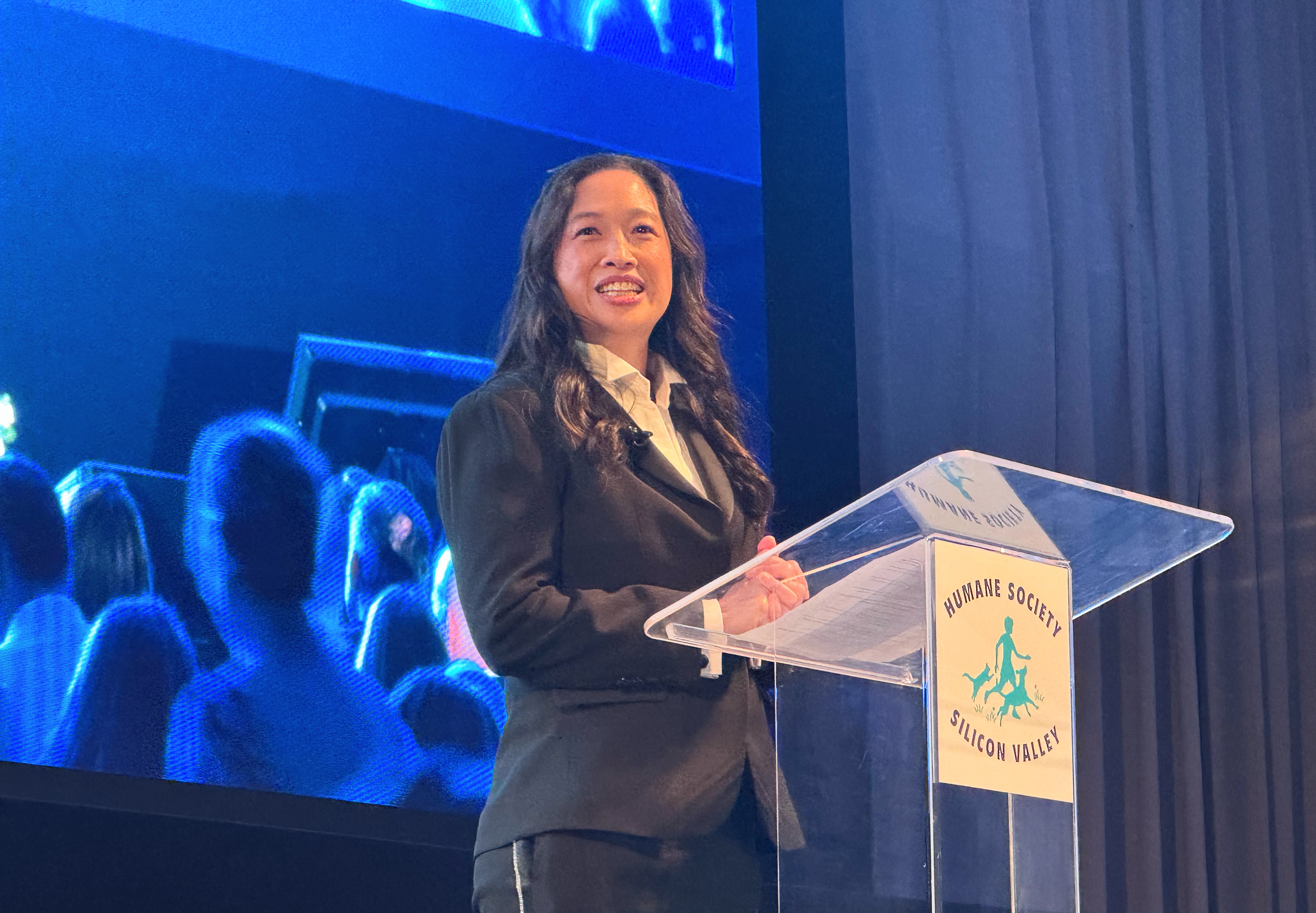 Shelter veterinarian Dr. Cristie Kamiya was honored at Humane Society...