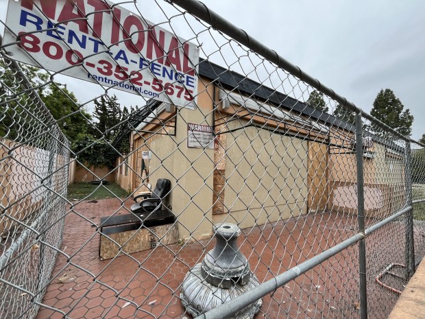 Discarded furniture, other items and debris are present at 335 South Winchester Boulevard in west San Jose, as seen on May 5, 2026.(George Avalos/Bay Area News Group)