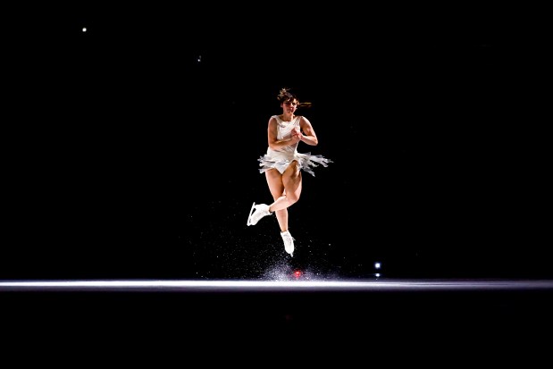 Alysa Liu, 2026 Olympic gold medalist, skates during the 2026 Stars on Ice tour at SAP Center in San Jose, Calif., on Sunday, May 17, 2026. (Shae Hammond/Bay Area News Group)