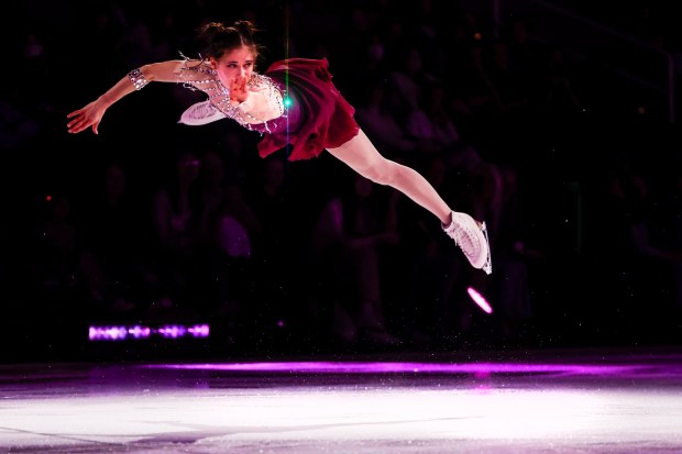 Isabeau Levito, 2026 Olympian, skates during the 2026 Stars on Ice tour at SAP Center in San Jose, Calif., on Sunday, May 17, 2026. (Shae Hammond/Bay Area News Group)