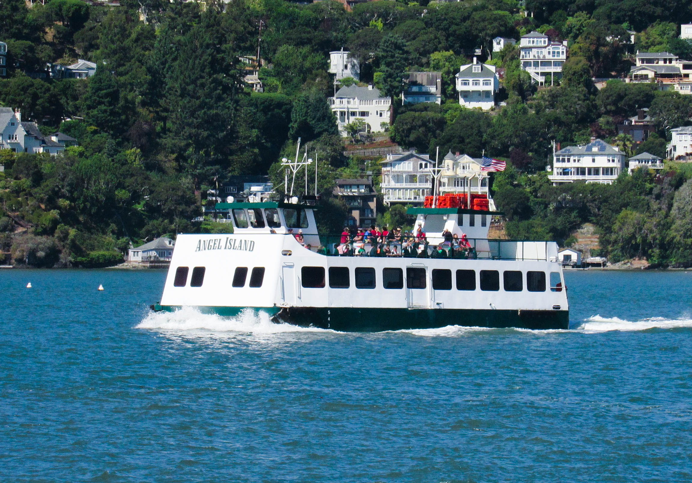 Take a short ferry ride to Angel Island for an...