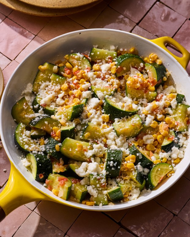 Mom's Cheesy Calabacitas (Mexican Squash) from "Dig In!" by Erin O'Brien. (Matt Armendariz)