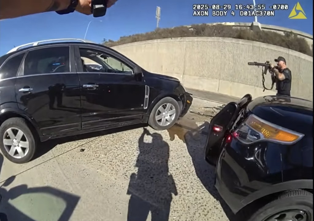 Escondido police release video of fatal freeway shooting