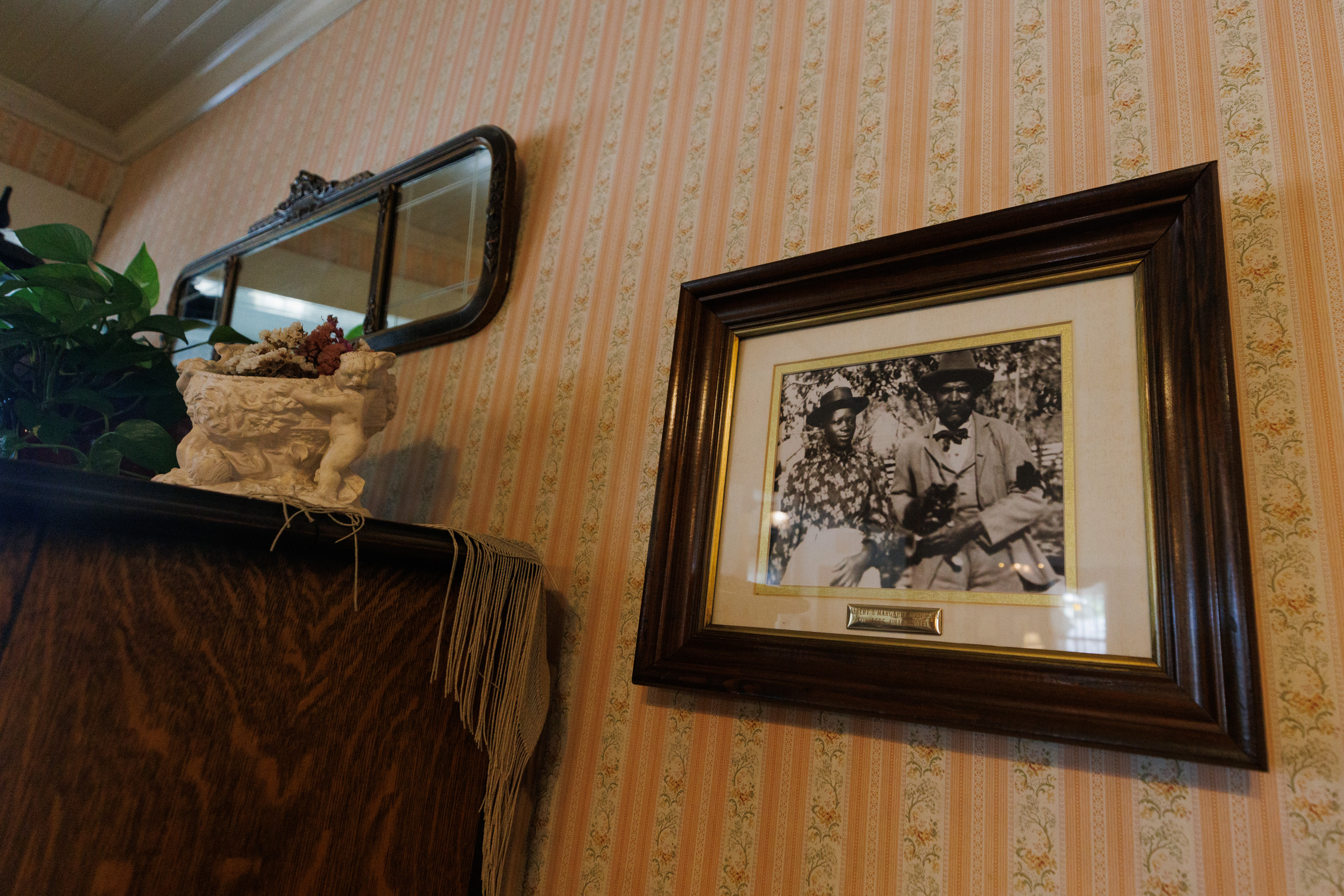 A picture of the original owners, Margeret and Albert Robinson,...