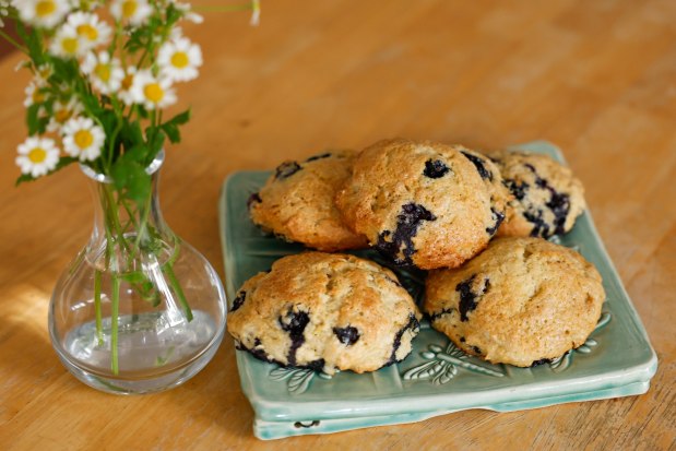 Blueberry-Lemon Drop Scones. (Meg McLaughlin / The San Diego Union-Tribune)