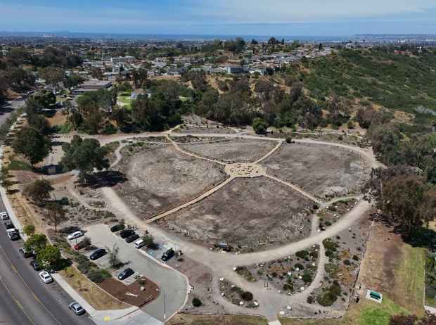 The 5-acre plot, over a capped landfill, contains five themed garden areas and is the largest of four demonstration gardens for the Master Gardener Association of San Diego County. (K.C. Alfred / The San Diego Union-Tribune)