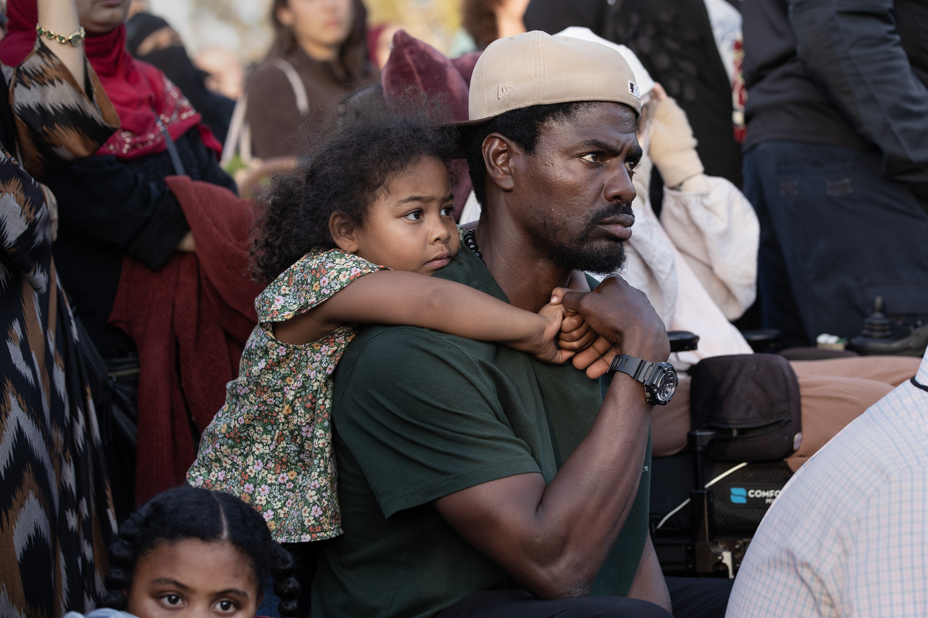 San Diego, CA – People watch and react to speakers...