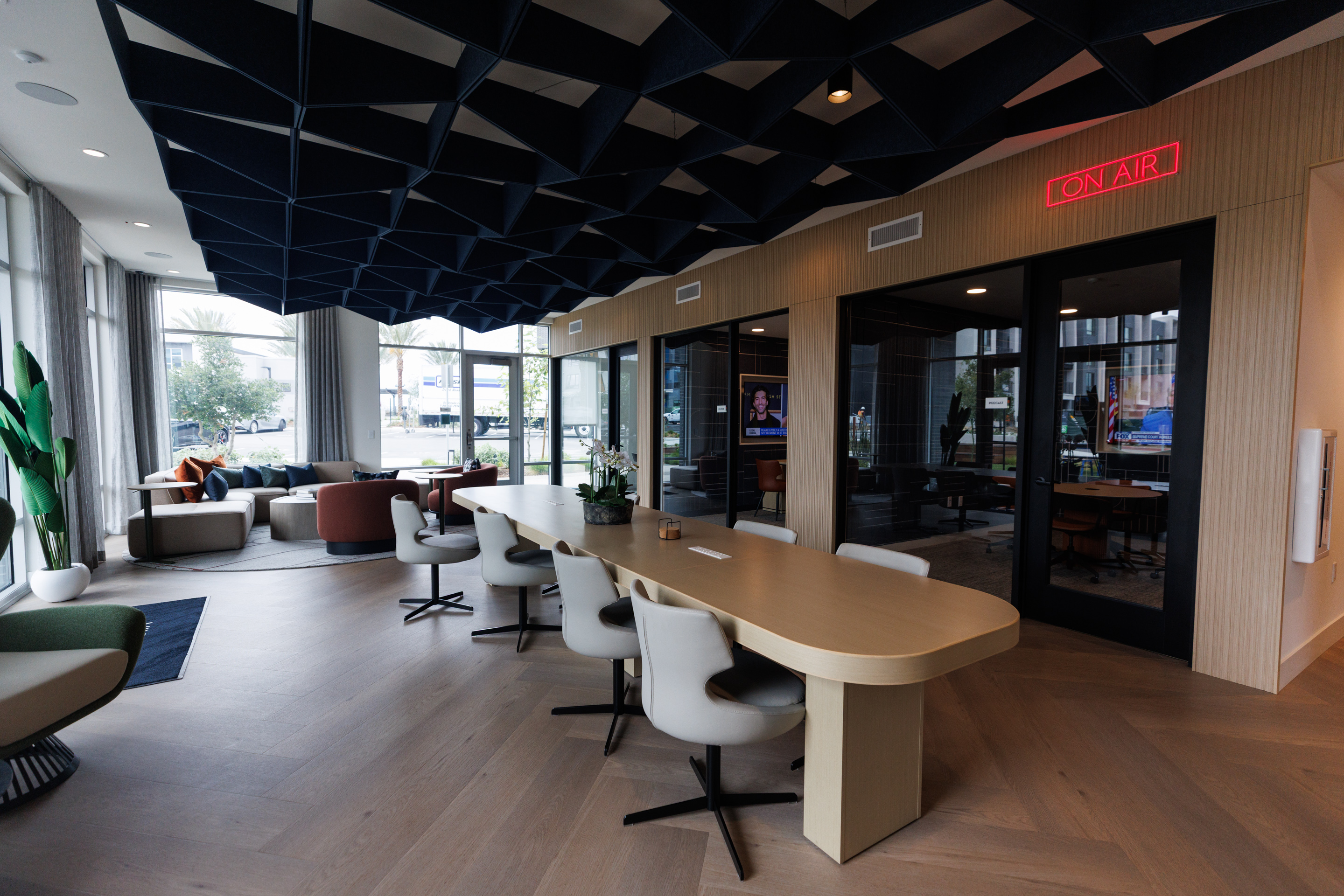 The public coworking space, with a podcast studio, at VAYA...