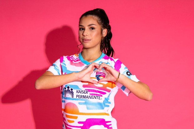 Forward Melanie Barcenas has re-signed with the San Diego Wave for the 2026 season. (Jenny Chuang, San Diego Wave)