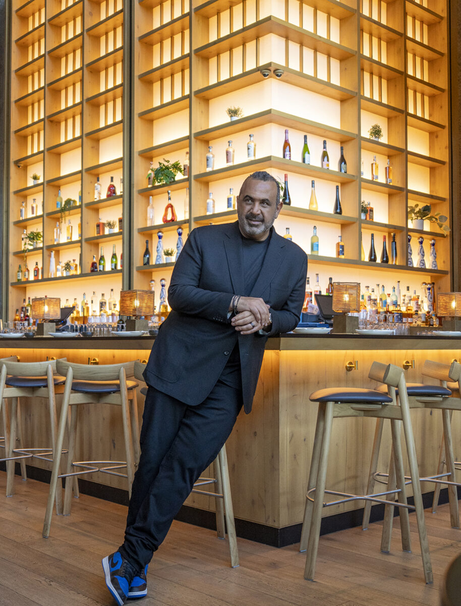 Sam Nazarian at the Katsuya Century City bar