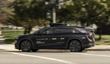 Nuro operates a fleet of nearly 100 robotaxi engineering vehicles, which are Lucid Gravity vehicles integrated with the Nuro Driver