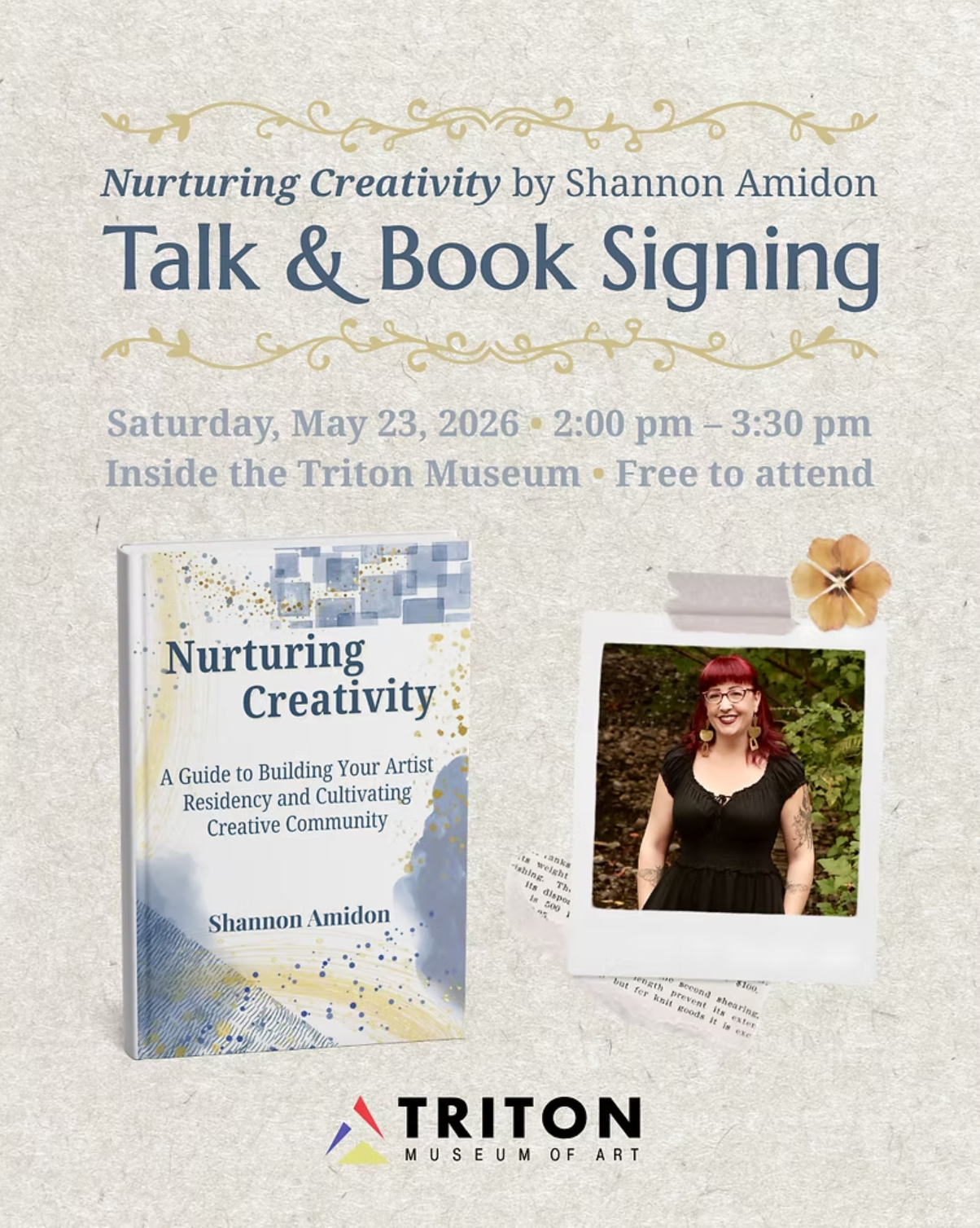 Screenshot 2026-05-20 110044 Nurturing Creativity by Shannon Amidon - Talk and Book Signing — 2 p.m. – 3 p.m. at Triton Museum of Art, Santa Clara