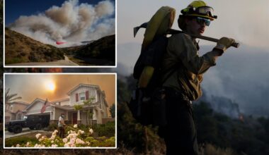 Sandy Fire evacuation warnings expand as fire pushes toward LA County