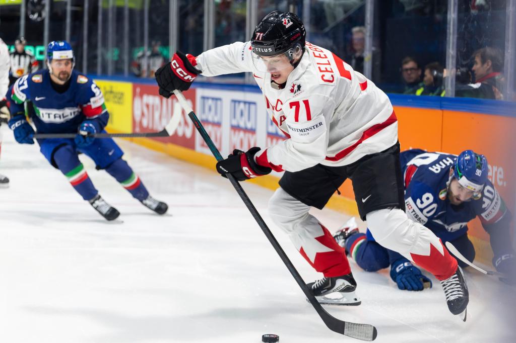 Sharks’ star Celebrini scores two goals and Canada shuts out Italy at ice hockey worlds – Marin Independent Journal