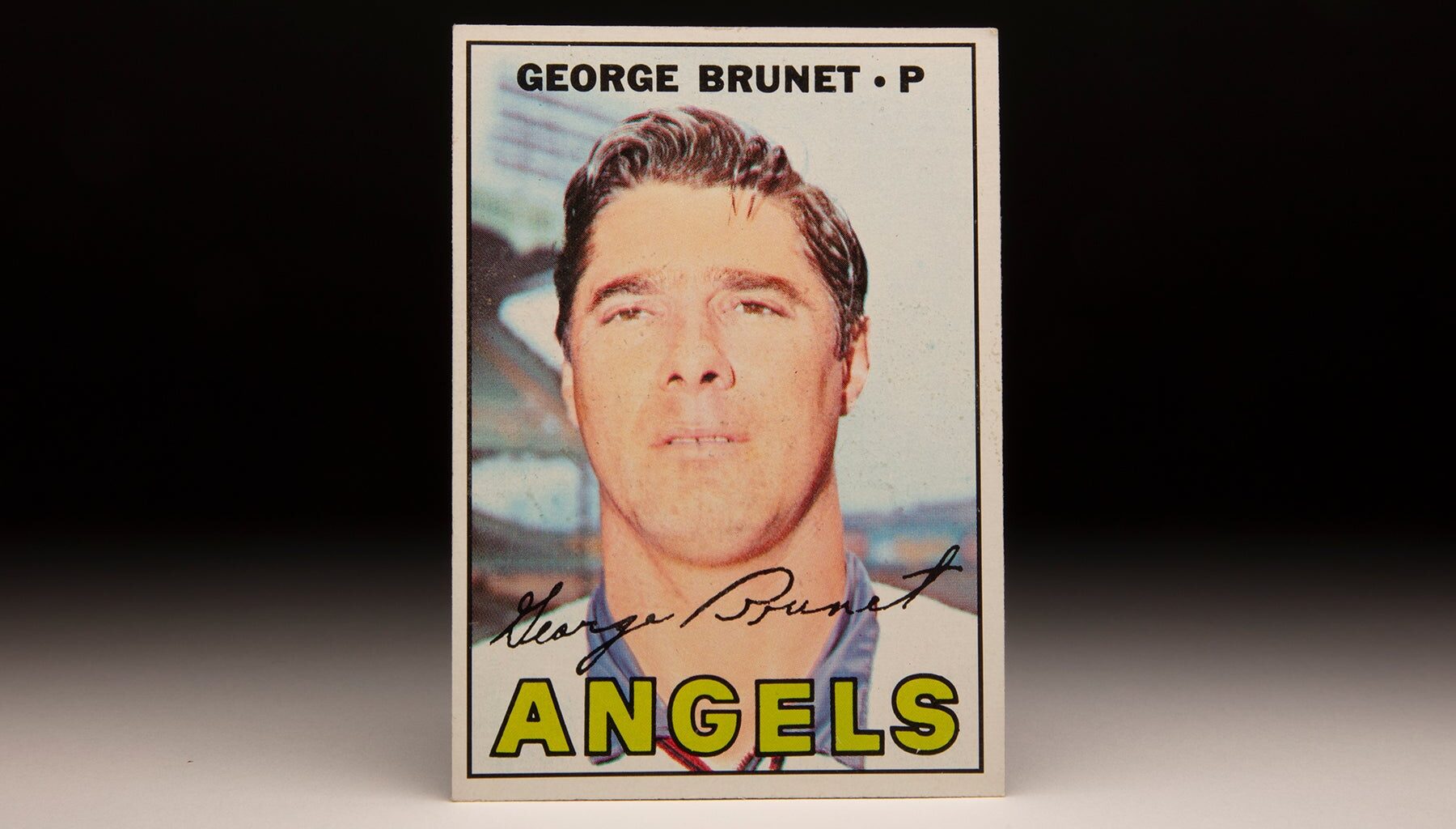 Front of 1967 Topps George Brunet card