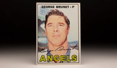 Front of 1967 Topps George Brunet card