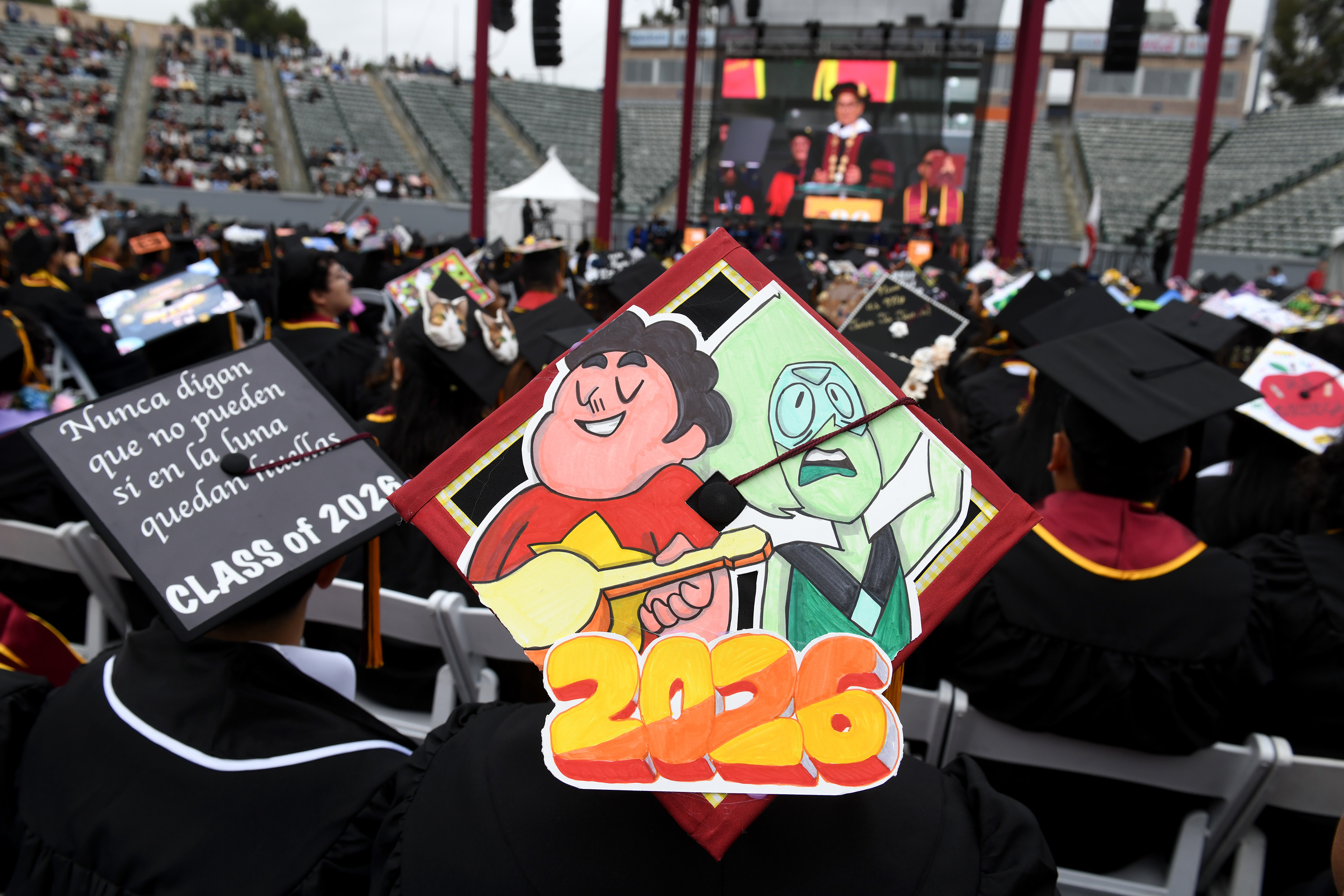 California State University Dominguez Hills holds commencement ceremonies for the...