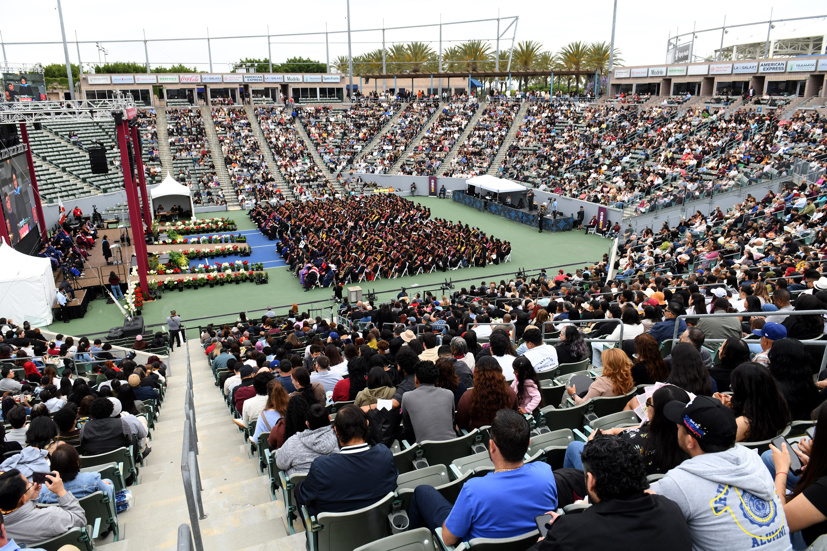 California State University Dominguez Hills holds commencement ceremonies for the...