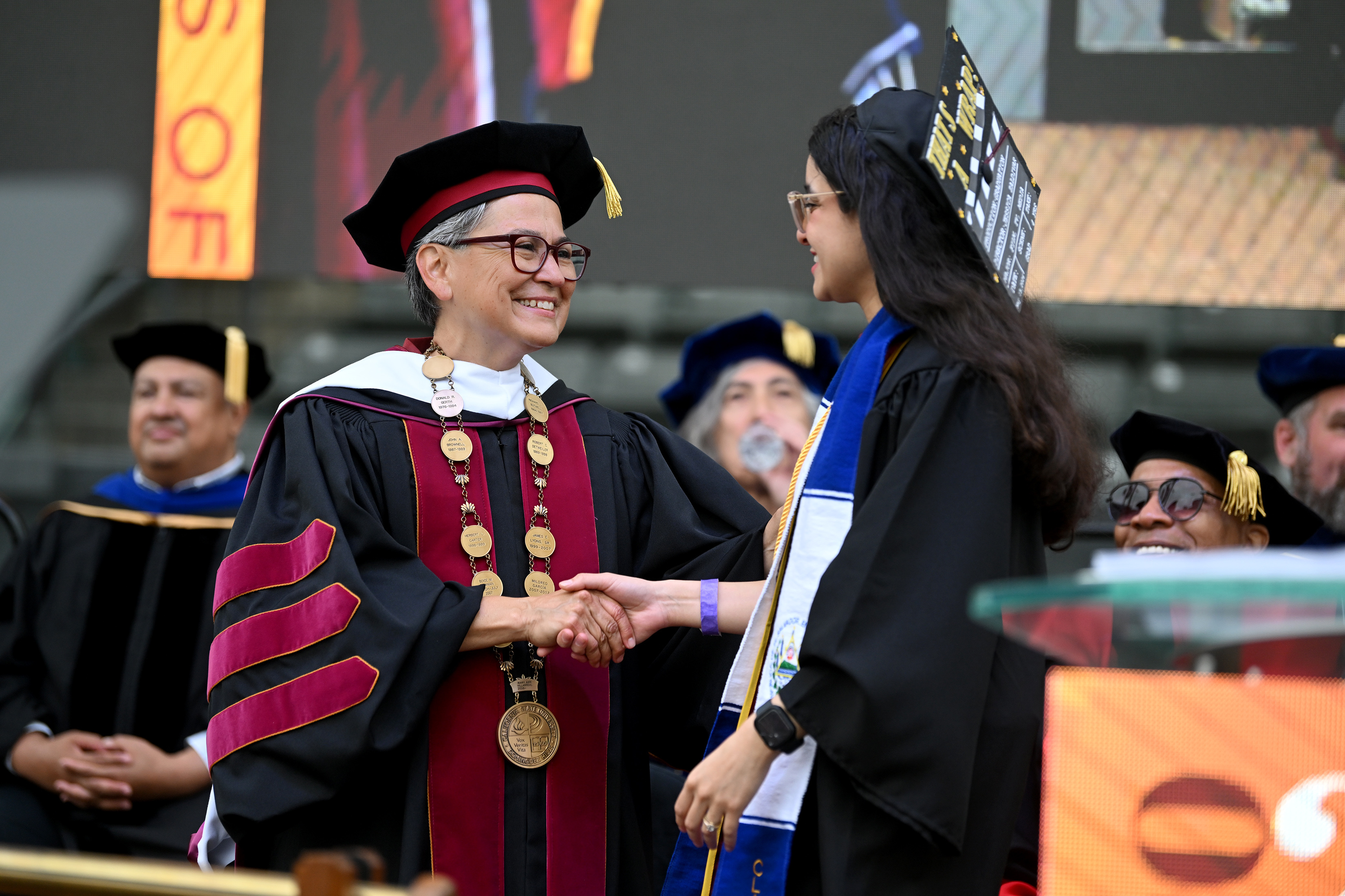 California State University Dominguez Hills Interim President Dr. Mary Ann...