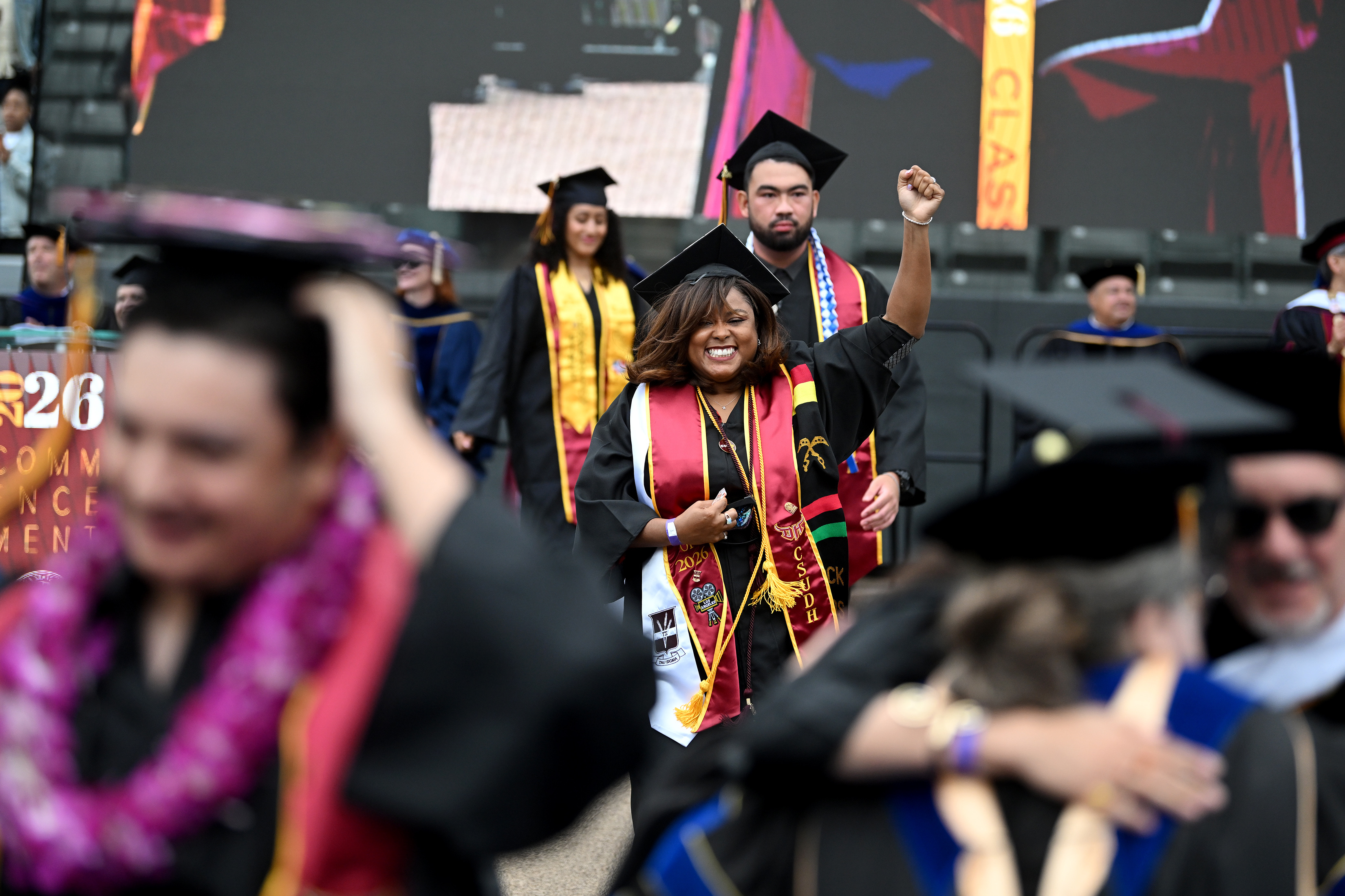California State University Dominguez Hills holds commencement ceremonies for the...