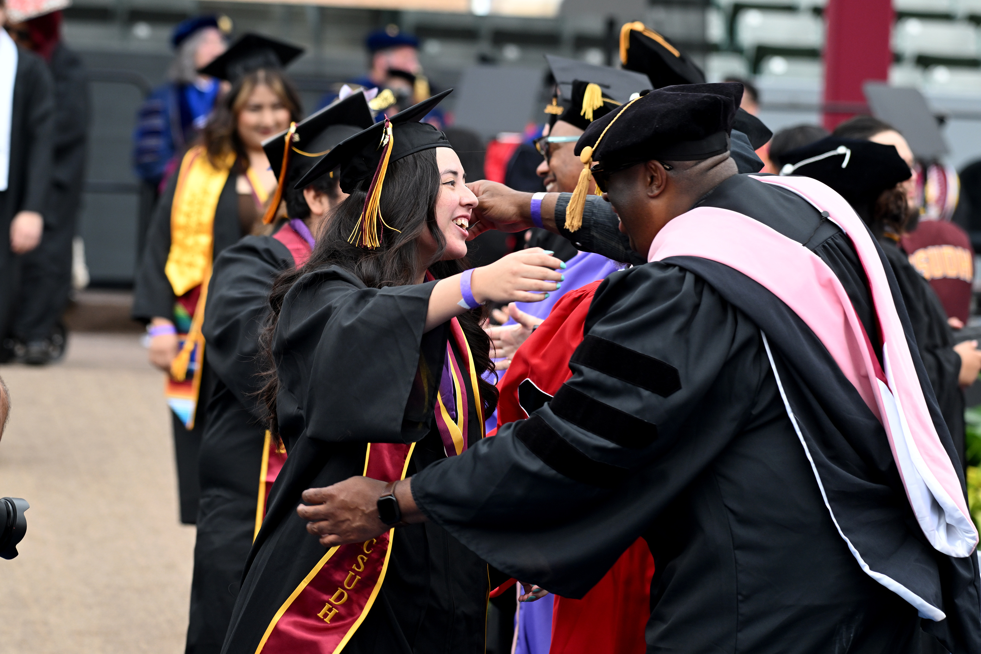 California State University Dominguez Hills holds commencement ceremonies for the...