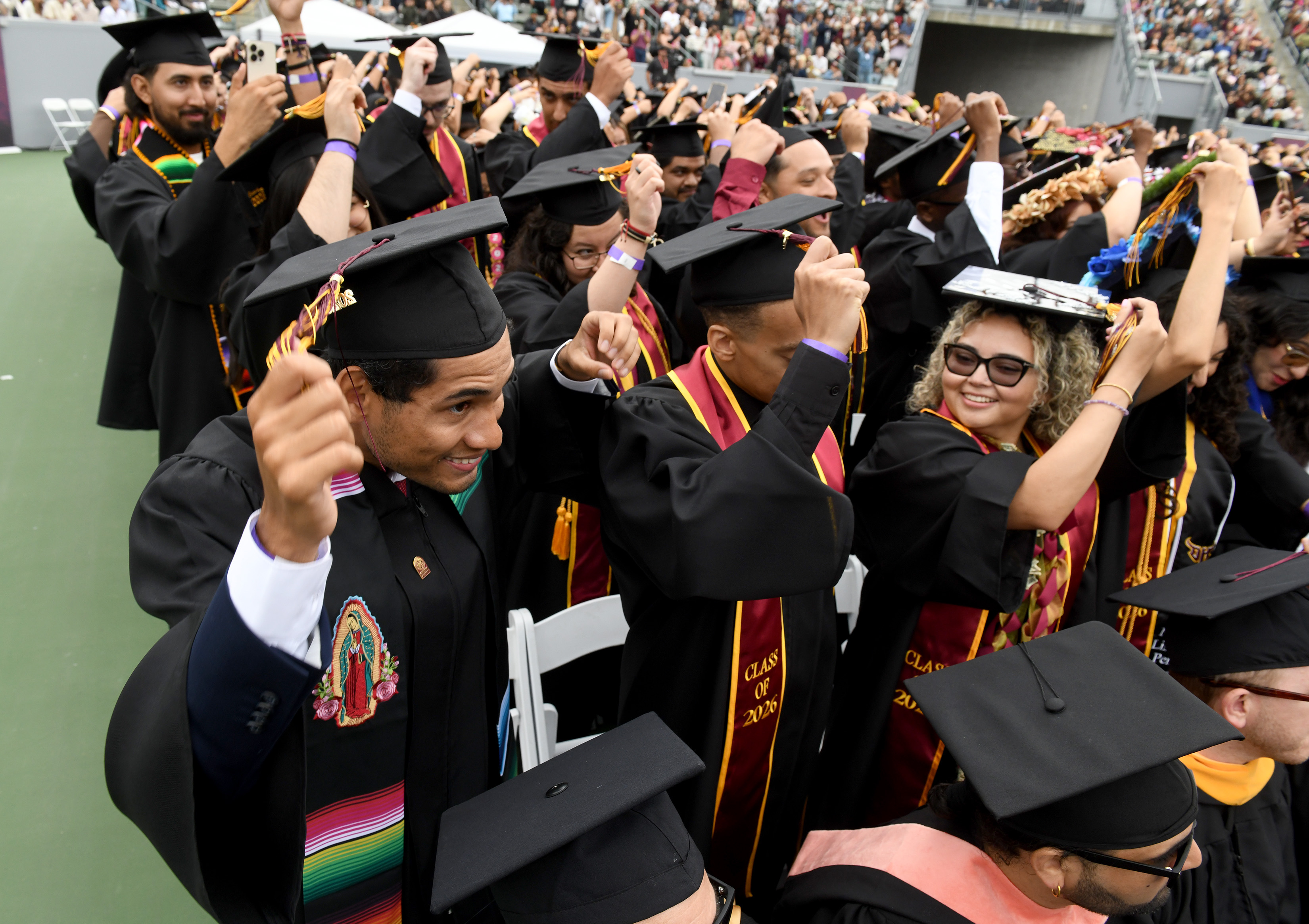 California State University Dominguez Hills holds commencement ceremonies for the...